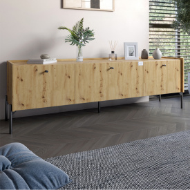 Тумба Lion Wood 160x40x65 см Дуб Артізан (LION-043098)