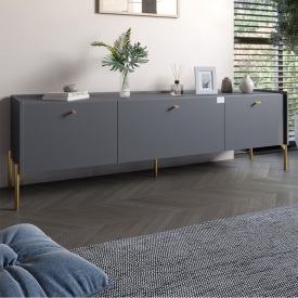 Тумба Lion Wood 160x40x65 см Антрацит (LION-042987)