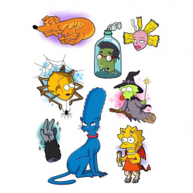 Тимчасове татуювання Симпсони Ink-Ok 9998255 формат А5