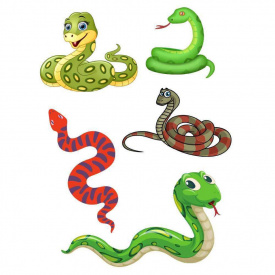 Тимчасове татуювання Змійки Ink-Ok 74634927 формат А6