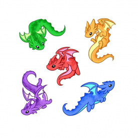 Тимчасове татуювання Дракони Ink-Ok 3222959 формат А5