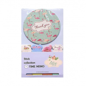 Паперові стікери Фламінго Bambi BLT-601-4 для нотаток