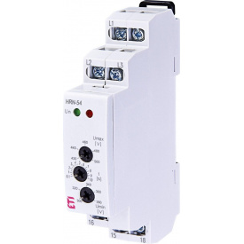 Реле контроля последовательности фаз и напряжения ETI 002471416 HRN-54 3x400AC (3F 1x8A AC1) без нейтрали