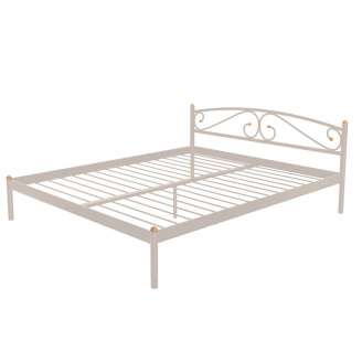 Кровать двуспальная металлическая Метакам VERONA-1 200X180 Бежевый