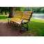 Лавка садова кована Tobi Sho Дольче з підлокітниками для дачі, тераси 200 см колір дуб Жмеринка