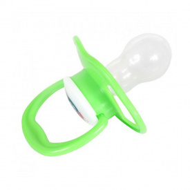 Дитяча пустушка силіконова Mega Zayka MGZ-0514(Green) кругла