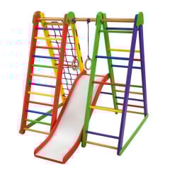 Дитячий спортивний куточок SportBaby Еверест-4, з гіркою та брусами Київ