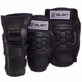 Комплект защиты Zelart SK-2378 S Черный