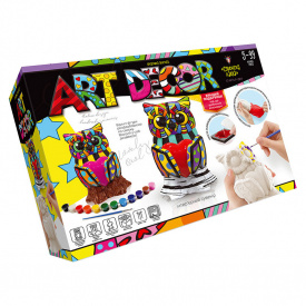 Набір креативної творчості "ART DECOR" Danko Toys ARTD-01 укр розфарбуй фігурку Сова