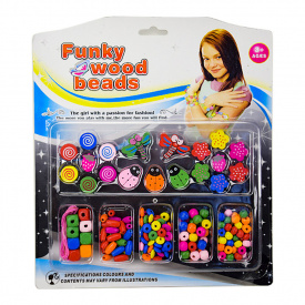 Набор для творчества Бисер A-Toys TX1134 деревянные бусины Вид 1