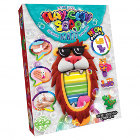 Набір креативної творчості "Пластилінове мило" Danko Toys PCS-03 Play Clay Soap укр 6 кольорів Лев