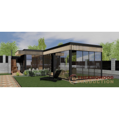 Модульная сауна 7,0х3,6м со SPA зоной 7,5х4,0м и SPA бассейном Swimspa Helios от Thermowood Production Київ