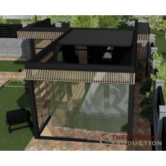 Модульная сауна 7,0х3,6м со SPA зоной 7,5х4,0м и SPA бассейном Swimspa Helios от Thermowood Production Київ