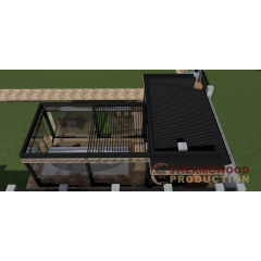 Модульная сауна 7,0х3,6м со SPA зоной 7,5х4,0м и SPA бассейном Swimspa Helios от Thermowood Production Київ