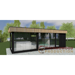 Модульная сауна 8,2х3,0м со SPA бассейном Superior Spas Premium Onyx и Chill Tub Original Бушево