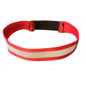 Повязка светоотражающая на резинке Tactic 4profi красная 2,0 см