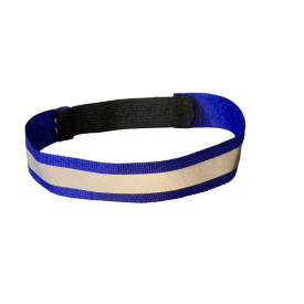 Повязка светоотражающая на резинке Tactic 4profi синяя 2,0 см