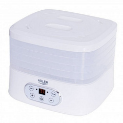 Електросушарка для овочів фруктів грибів Adler AD 6658 White Нова Прага