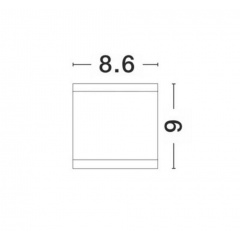 Точковий світильник Nova Luce Cerise 8.6x8.6x9 см Сірий (Nova9020022) Бровари
