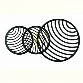 Настінний світильник Mantra Collage 68.5x13.6x40 см Чорний (Man7232)