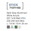 Вуличний світильник Nova Luce Stick 7.6x7.6x25 см Чорний (Nova71371102) Буча