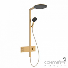 Душевая стойка с термостатом Hansgrohe Raindance Alive S 300 2jet ShowerSelect Comfort 24595140 бронза браш