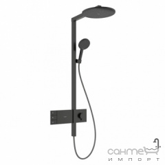 Душевая стойка с термостатом Hasgrohe Raindance Alive S 300 2jet ShowerSelect Comfort 24595340 матовый черный хром Одеса