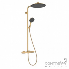 Душевая стойка с термостатом Hansgrohe Raindance Alive S Puro 300 1jet EcoSmart 24593140 Ecostat Element бронза браш Конотоп