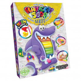 Набір креативної творчості "Пластилінове мило" Danko Toys PCS-03 Play Clay Soap укр 6 кольорів Акула