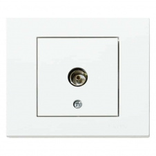Розетка ТВ проходная белая GRANO (400-010300-224)
