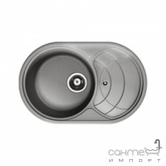 Кухонная мойка гранитная Adamant Shell 775х495х200 крыло справа 07 терра Кременчуг