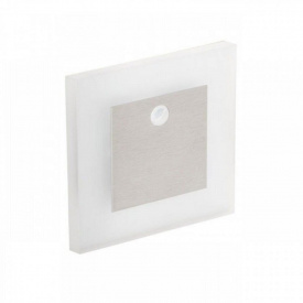 Світильник сходовий Kanlux Apus 7.5x7.5x0.7 см Сріблястий (Kan27370)