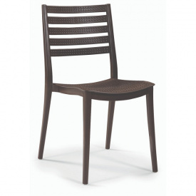 Пластиковий стілець Зара коричневий