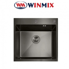Кухонная мойка Winmix MH5050 Nano-Black из нержавеющей стали, Графит Славянск