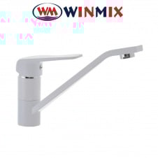Смеситель для кухни Winmix "Oregon" White (Chr-555), Польша