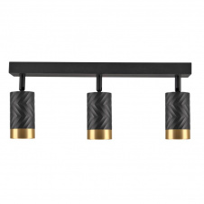 Спот Polux Arras 5.5x39x16.5 см Чорно-золотистий (Pol323552)
