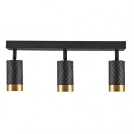Спот Polux Arras 5.5x39x16.5 см Чорно-золотистий (Pol323552)