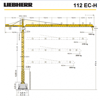 Баштовий кран LIEBHER 112 EC-H