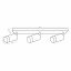 Спот Polux Arras 5.5x39x16.5 см Чорно-золотистий (Pol323552) Сарни