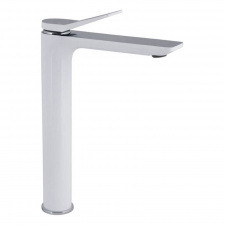 Змішувач для раковини Qtap Presto високий Chrome/White (QTPRE269CRW45577)