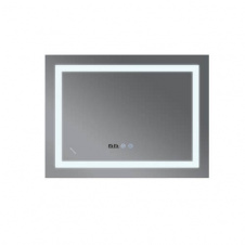 Дзеркало Mixxus Warm MR02-70x50 LED Touch, Anti-fog, димер, рег. яскравості, годинник (MI6668)