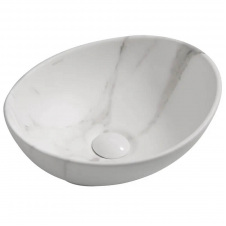 Раковина накладна Mixxus Premium Ellipse-0108 Marble 400x330x145 мм (MP6526)