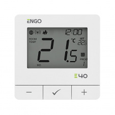 Терморегулятор для котла Engo E40-BATW ZigBee білий (932312601)