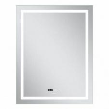 Фото - Дзеркало Mixxus Premium Flash MR21-70x90 LED Touch, Anti-fog, димер, годинник (MP6618) Дзеркало Mixxus Premium Flash MR21-70x90 LED Touch, Anti-fog, димер, годинник (MP6618)