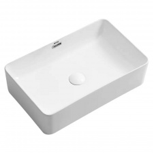 Раковина накладна Mixxus Premium Quadro-0209 600x370x140 мм з переливом (MP6522)