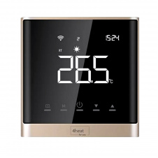 Терморегулятор сенсорний для теплої підлоги 4Heat AE-668 з Wi-Fi керуванням, золото