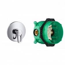 Змішувач для душу Hansgrohe Metropol E з IBOX universal прихованою частиною хром (14675090+01800180)