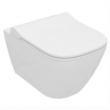Унітаз підвісний Volle Solo Rimless 51x35.5x33 см сидіння тверде Slim slow-closing