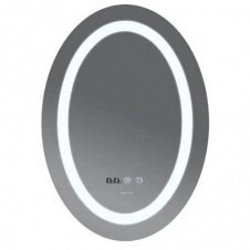 Дзеркало Mixxus Plain MV02-60x80 LED Touch, Anti-fog, димер, рег. яскравості, годинник (MI6933)