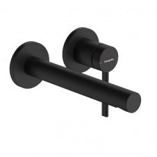 Змішувач для умивальника Hansgrohe Zesis S на 2 отвори чорний матовий (74750670)